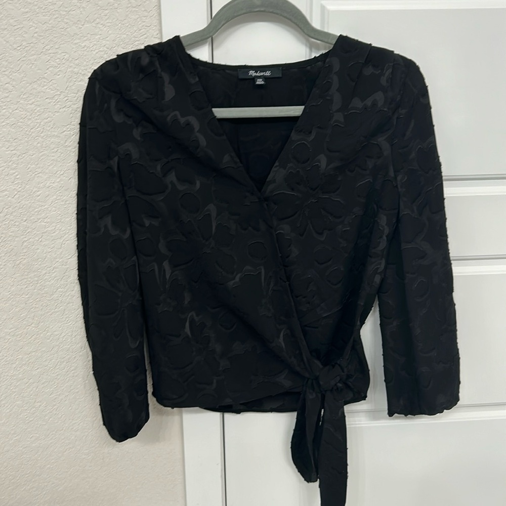 Madewell Tie Front Wrap Top